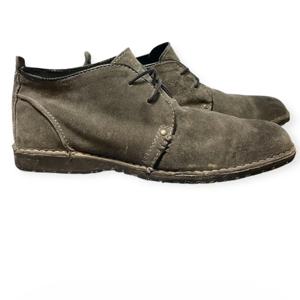 Men's Crevo Longport Suede Chukka Shoes Size 9.5 Charcoal